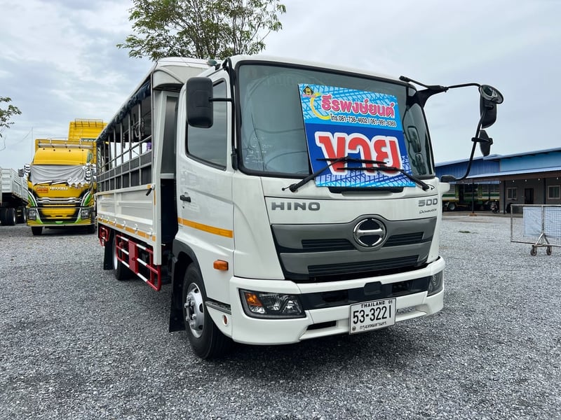 HINO FC 175แรงม้า รถบรรทุก 6ล้อ กระบะคอกสูง ปี2020 เลขไมล์ 72,032 กม.