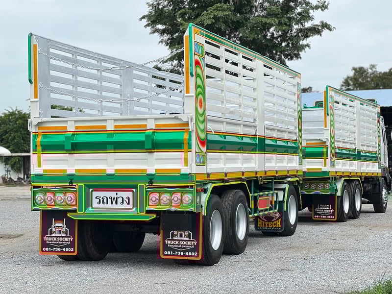 HINO FM 344แรงม้า รถบรรทุก 10ล้อ พ่วงแม่ลูก ปี2015