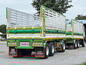 HINO FM 344แรงม้า รถบรรทุก 10ล้อ พ่วงแม่ลูก ปี2015