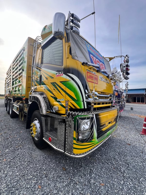 ISUZU FXZ 360แรงม้า รถบรรทุก 10ล้อ พ่วงแม่ลูก ปี2021