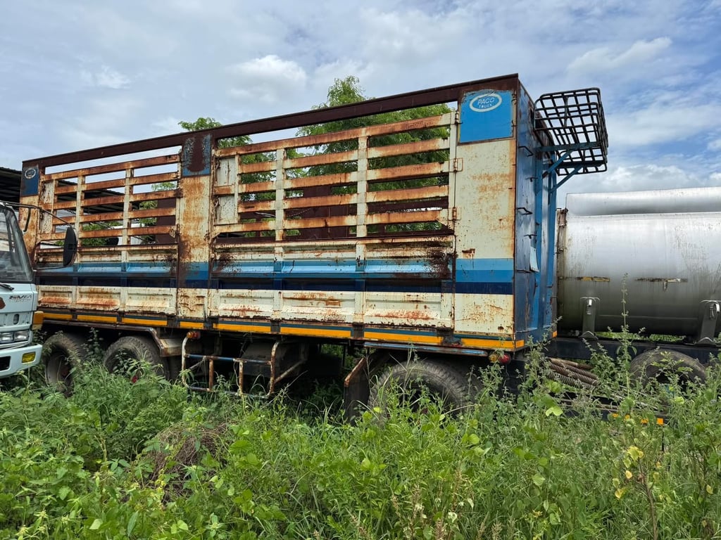 หางสามเพลาไม่ดั้ม ยาวพิเศษ 7 เมตร สามเพลาแท้ จดปี52