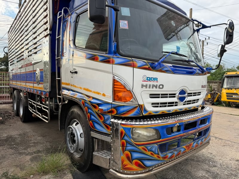 HINO FL 212แรงม้า รถบรรทุก 10ล้อ กระบะคอกสูง ปี2015