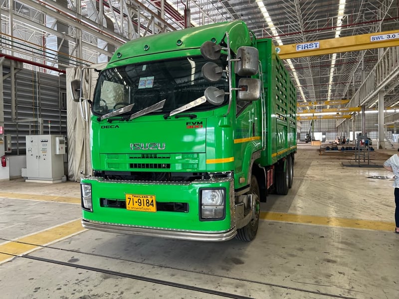 ISUZU FVM 300แรงม้า รถบรรทุก 10ล้อ กระบะคอกสูง ปี2010 ISUZU FVM 300แรงม้า รถบรรทุก 10ล้อ กระบะคอกสูง ปี2010