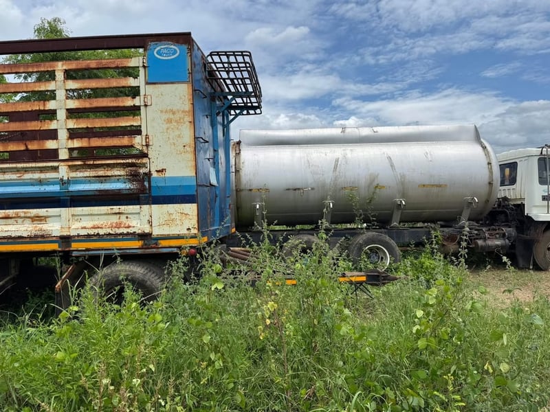 หางสามเพลาไม่ดั้ม ยาวพิเศษ 7 เมตร สามเพลาแท้ จดปี52