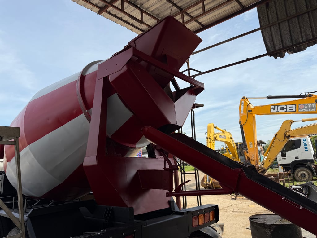 รถโม่ปูน 6Q พร้อมใช้ เก็บงานโม่ปูนมาแล้ว เครื่อง เกียร์ เรียบร้อย