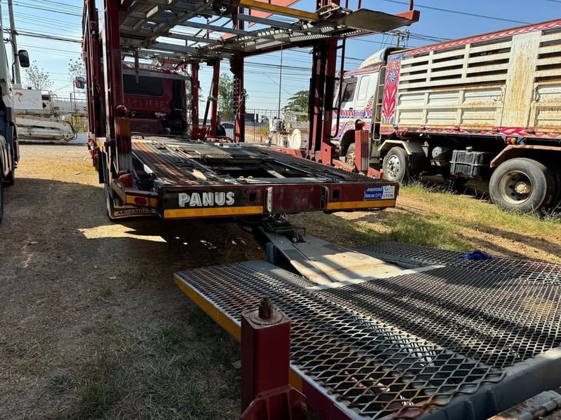 รถตรีเพชรแท้ อะไหล่ศูนย์แท้ทุกชิ้น หางต่อ panus สมบูรณ์ ทุกฟังชั้น บรรทุกได้ทีละ 6-7 คัน