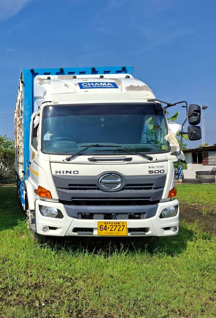 รถบรรทุก10ล้อHINO FL 260 HP ตู้แห้งสภาพสวย