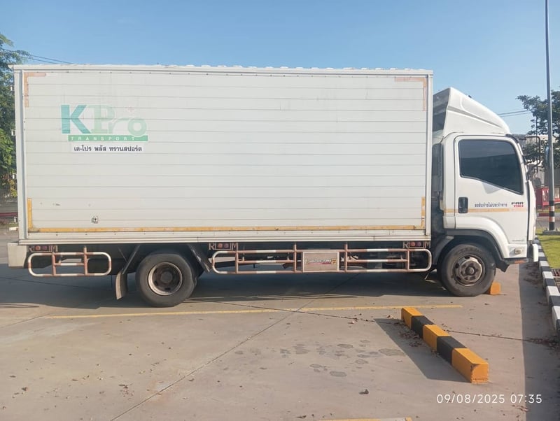 ISUZU FRR 190แรงม้า รถบรรทุก 6ล้อ ตู้แห้ง ปี2019 เลขไมล์ 700,779 กม.