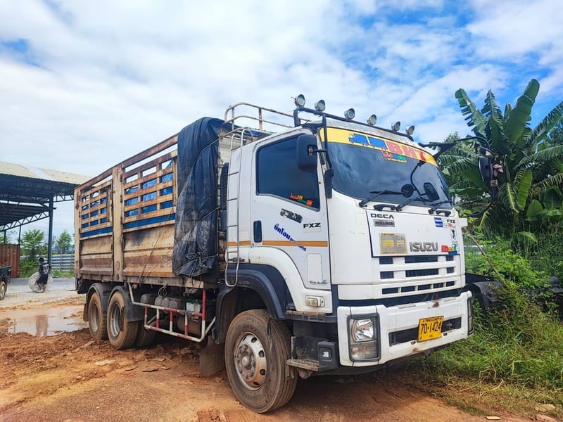 ISUZU FXZ 360แรงม้า รถบรรทุก 10ล้อ กระบะคอกสูง