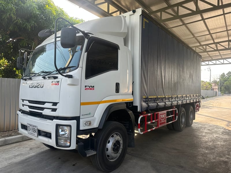 ISUZU FVM240ตู้แห้งผ้าใบยาว710เมตรปี62