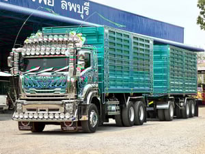 ISUZU FXZ รถบรรทุก 10ล้อ พ่วงแม่ลูก ปี2022 เลขไมล์ 240,000 กม.