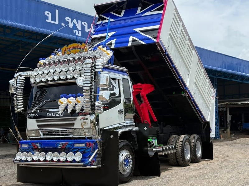 ISUZU DECA270 รถบรรทุก 10ล้อ ดั้มพ์ ปี2551 เลขไมล์น้อยกว่า 500,000 กม.