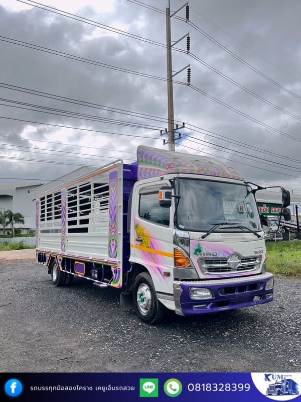 HINO FC 175แรงม้า รถบรรทุก 6ล้อ กระบะเหล็ก ปี2016