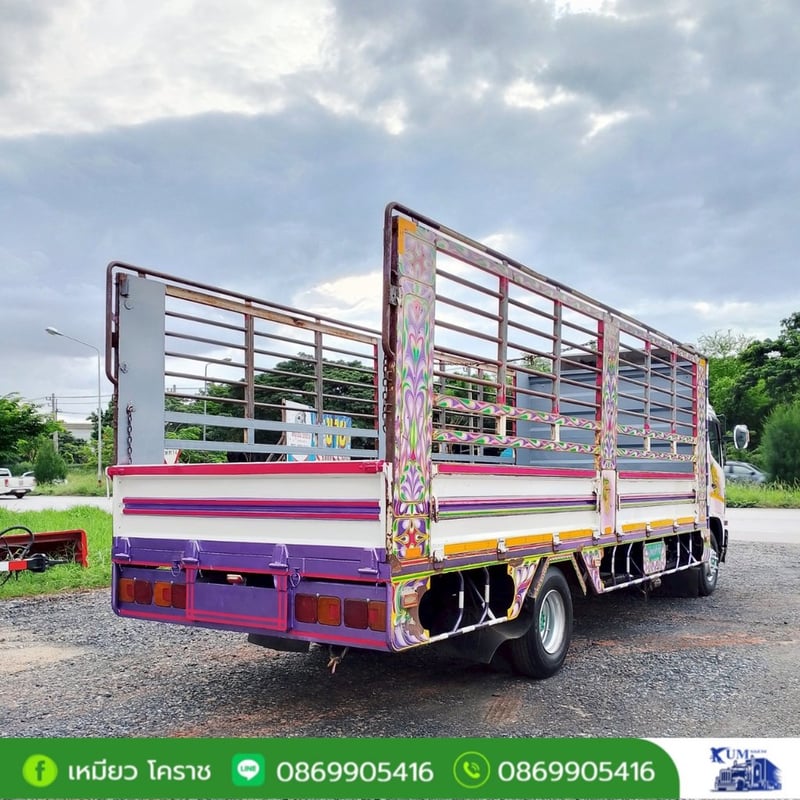 HINO FC 175แรงม้า รถบรรทุก 6ล้อ กระบะคอกสูง ปี2016