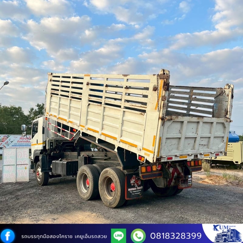 ISUZU FXZ 360แรงม้า รถบรรทุก 10ล้อ ดั้มพ์ ปี2014