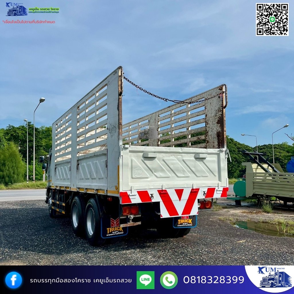 HINO FL 251แรงม้า รถบรรทุก 10ล้อ กระบะคอกสูง ปี2012