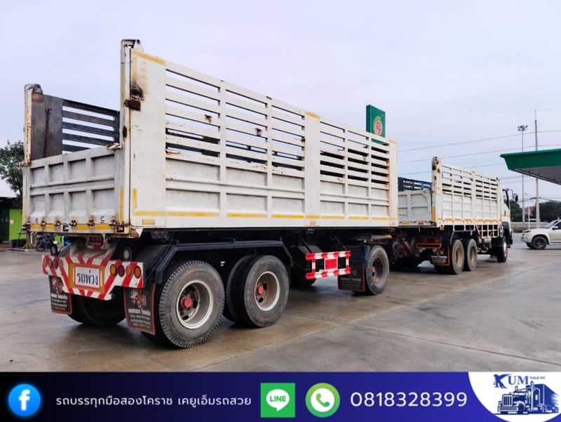 ISUZU FXZ 360แรงม้า รถบรรทุก 10ล้อ พ่วงแม่ลูก ปี2024