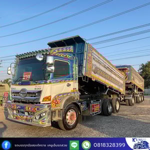 HINO FM 380แรงม้า รถบรรทุก 10ล้อ พ่วงแม่ลูก ปี2017