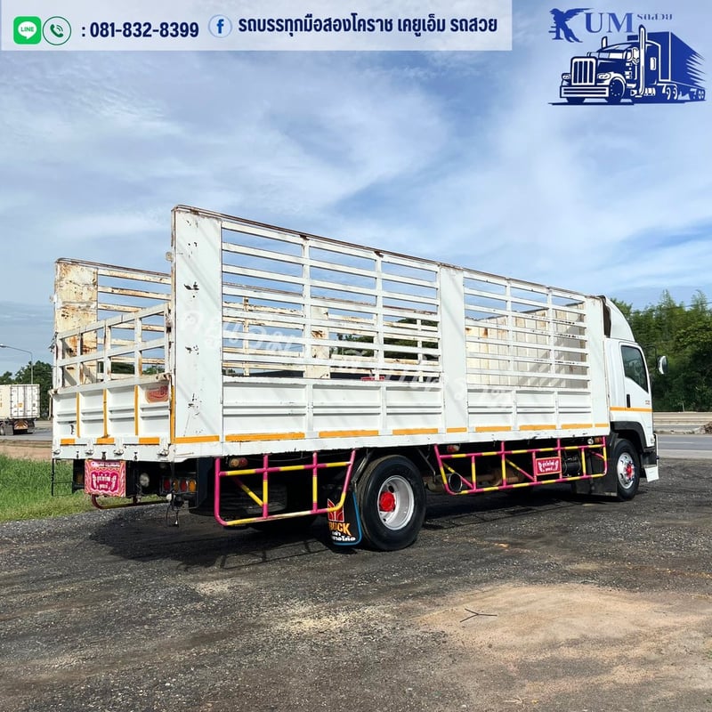 ISUZU FTR 240แรงม้า รถบรรทุก 6ล้อ กระบะคอกสูง ปี2011