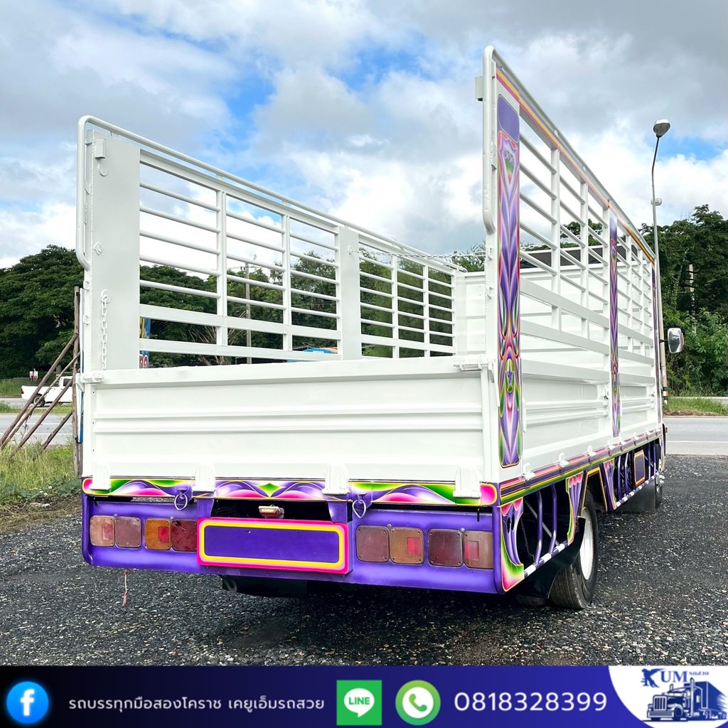 HINO FC 175แรงม้า รถบรรทุก 6ล้อ กระบะคอกสูง ปี2016