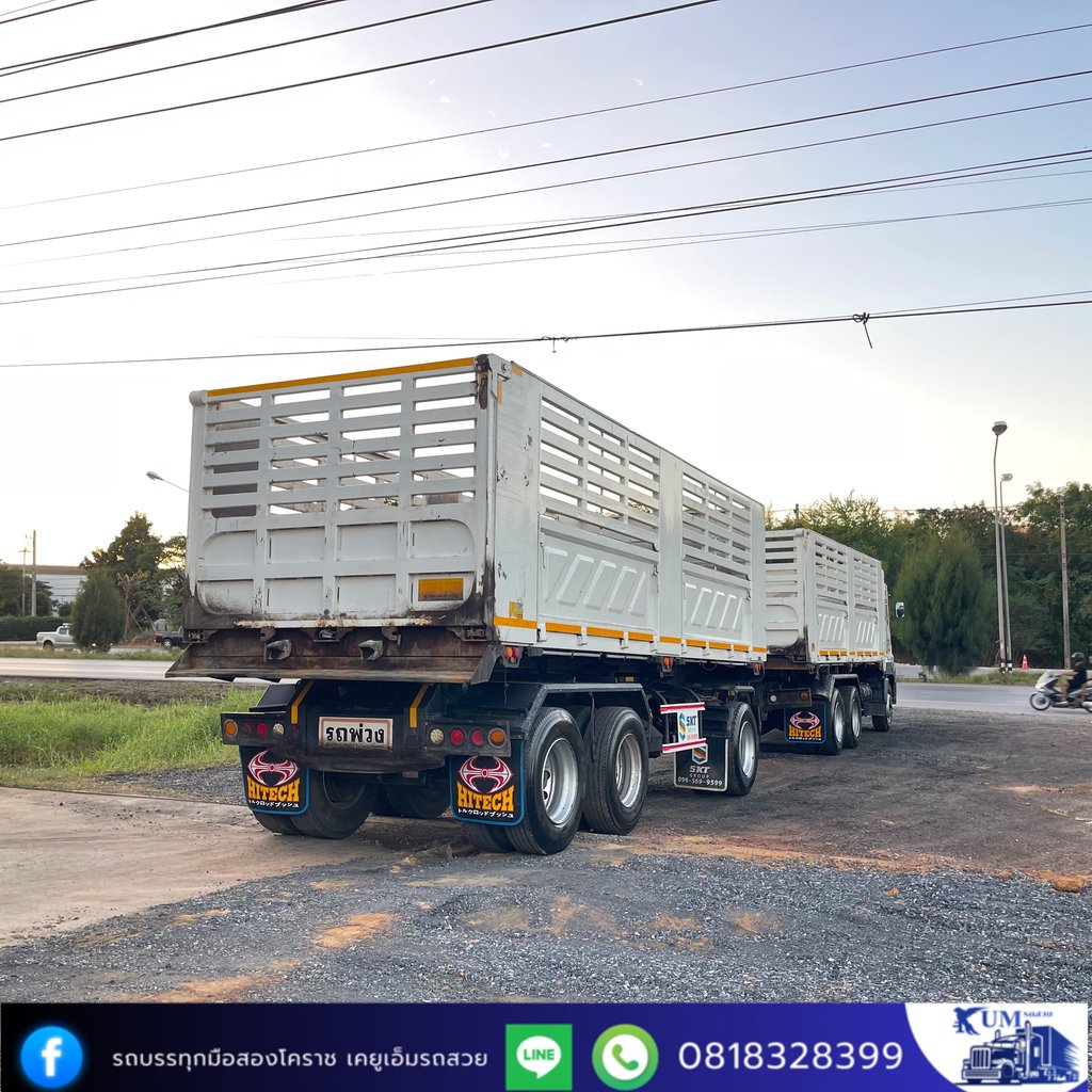 HINO FM 344แรงม้า รถบรรทุก 10ล้อ พ่วงแม่ลูก ปี2021