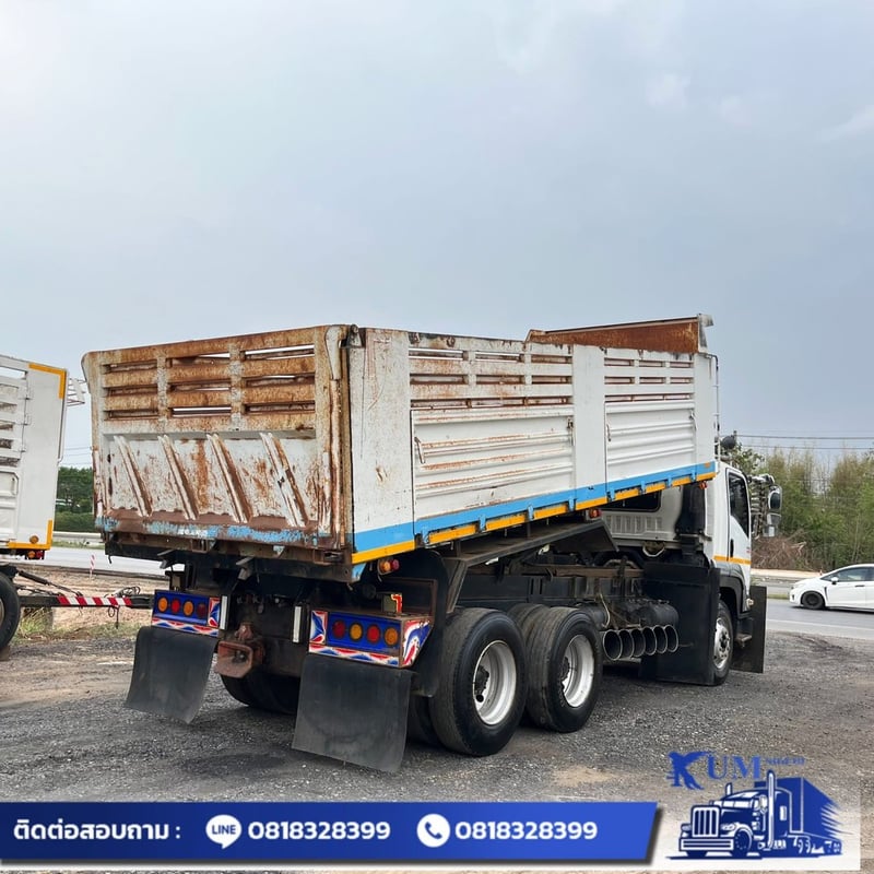 ISUZU FVZ 300แรงม้า รถบรรทุก 10ล้อ ดั้มพ์ ปี2014