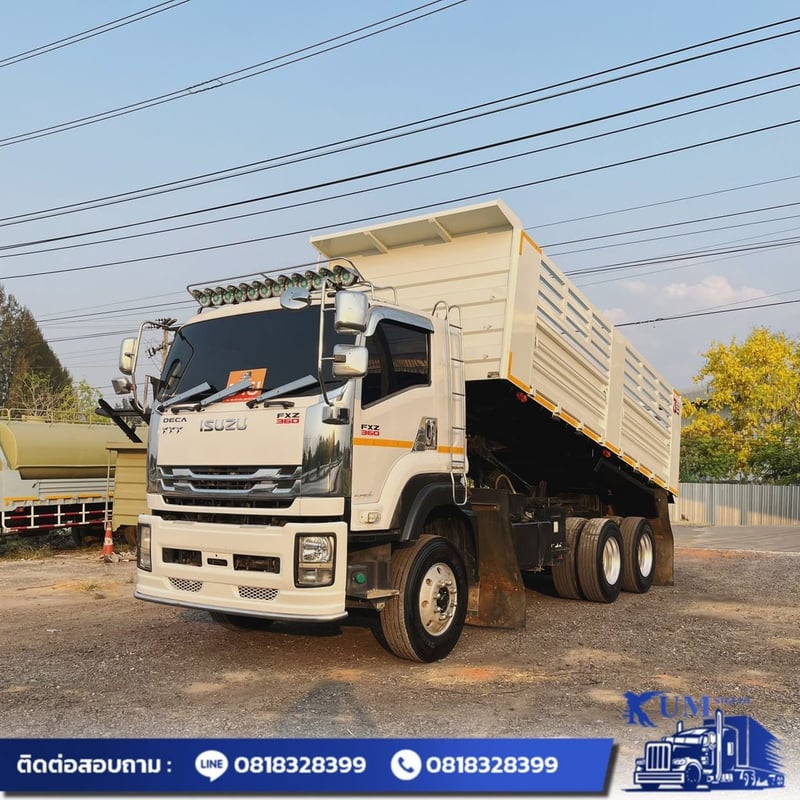 ISUZU FXZ 360แรงม้า รถบรรทุก 10ล้อ ดั้มพ์ ปี2016 เลขไมล์น้อยกว่า 500,000 กม. ISUZU FXZ 360แรงม้า รถบรรทุก 10ล้อ ดั้มพ์ ปี2016 เลขไมล์น้อยกว่า 500,000 กม.