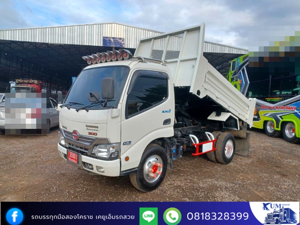 HINO XZU 150แรงม้า รถบรรทุก 6ล้อ ดั้มพ์ ปี2023