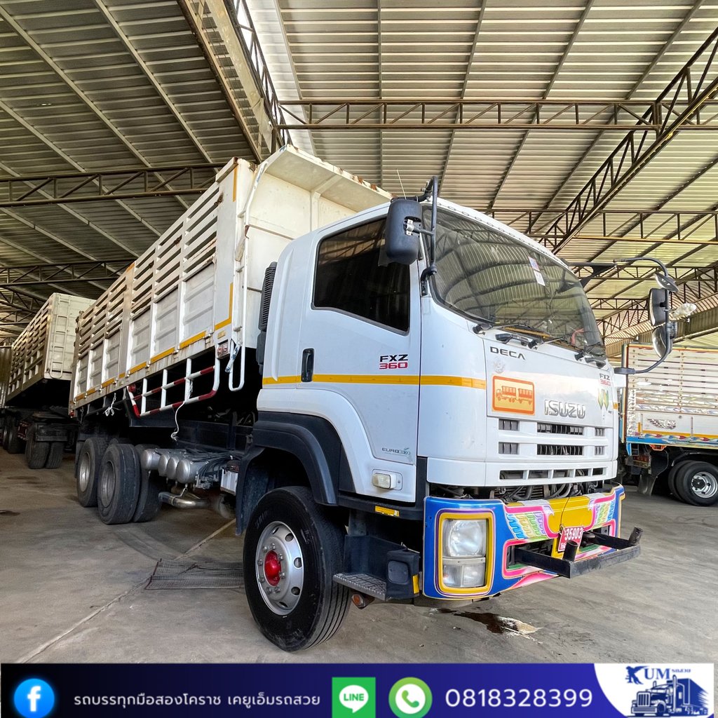 ISUZU FXZ 360แรงม้า รถบรรทุก 10ล้อ พ่วงแม่ลูก ปี2024