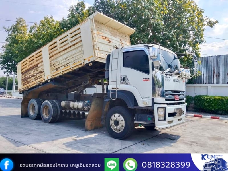 ISUZU FXZ 360แรงม้า รถบรรทุก 10ล้อ ดั้มพ์ ปี2016