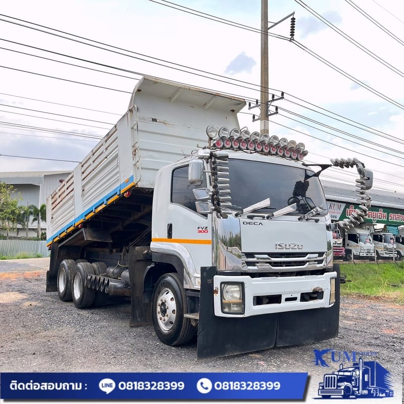 ISUZU FVZ 300แรงม้า รถบรรทุก 10ล้อ ดั้มพ์ ปี2014