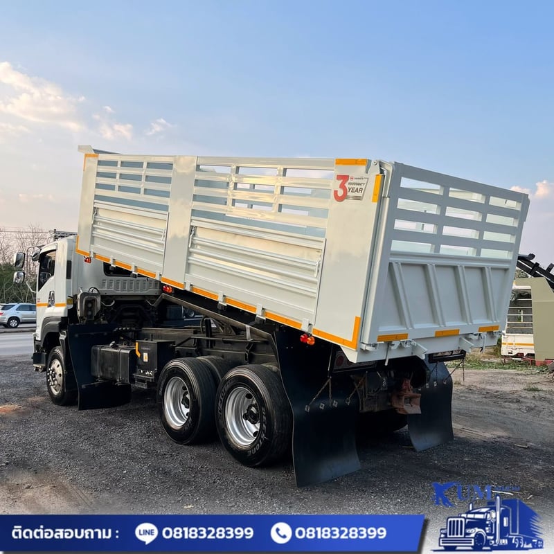 ISUZU FXZ 360แรงม้า รถบรรทุก 10ล้อ ดั้มพ์ ปี2016