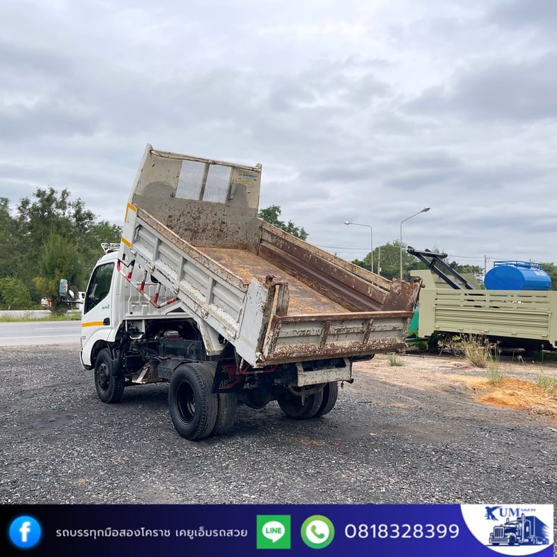 HINO XZU 150แรงม้า รถบรรทุก 6ล้อ ดั้มพ์ ปี2021