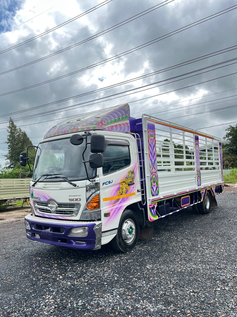 HINO FC 175แรงม้า รถบรรทุก 6ล้อ กระบะคอกสูง ปี2016