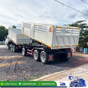 รถสิบล้อดั้มพ์พ่วงแม่ลูก ปี 59 เครื่อง 360 แรง