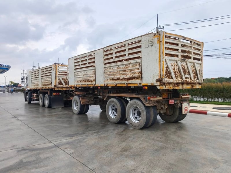 HINO FM 380แรงม้า รถบรรทุก 10ล้อ พ่วงแม่ลูก ปี2023