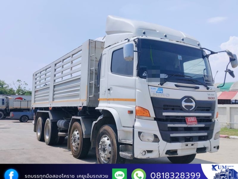 HINO GY 380แรงม้า รถบรรทุก 12ล้อ ดั้มพ์ ปี2017
