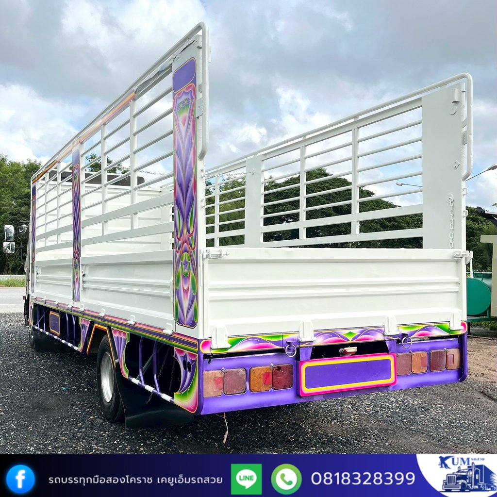 HINO FC 175แรงม้า รถบรรทุก 6ล้อ กระบะคอกสูง ปี2016