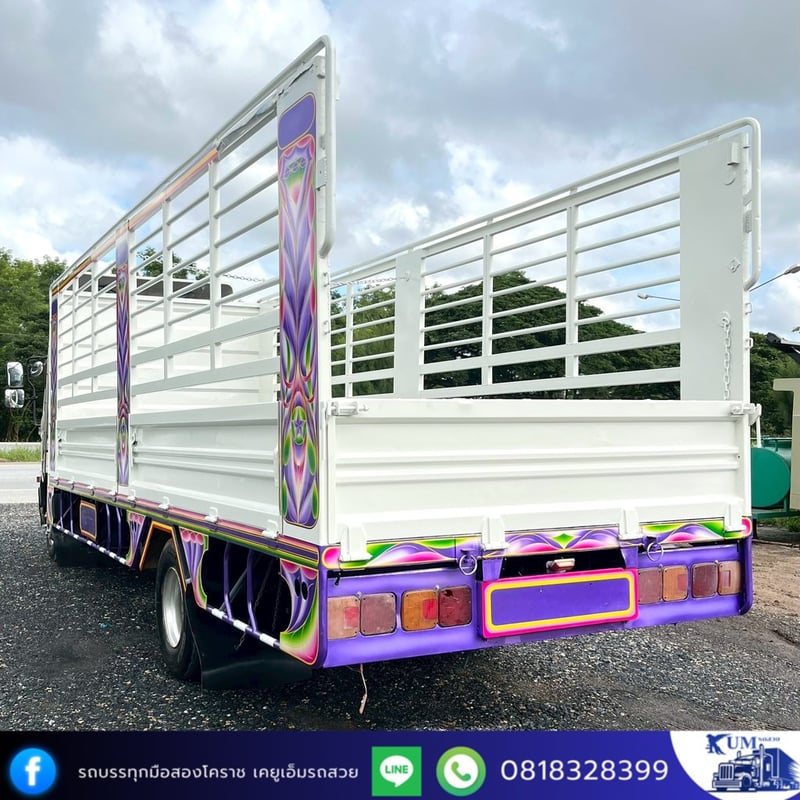 HINO FC 175แรงม้า รถบรรทุก 6ล้อ กระบะเหล็ก ปี2016