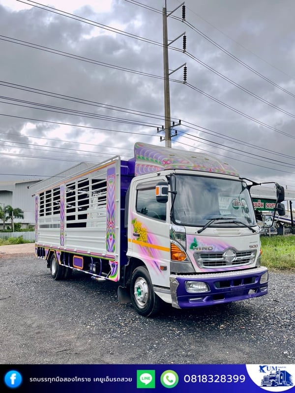 HINO FC 175แรงม้า รถบรรทุก 6ล้อ กระบะเหล็ก ปี2016