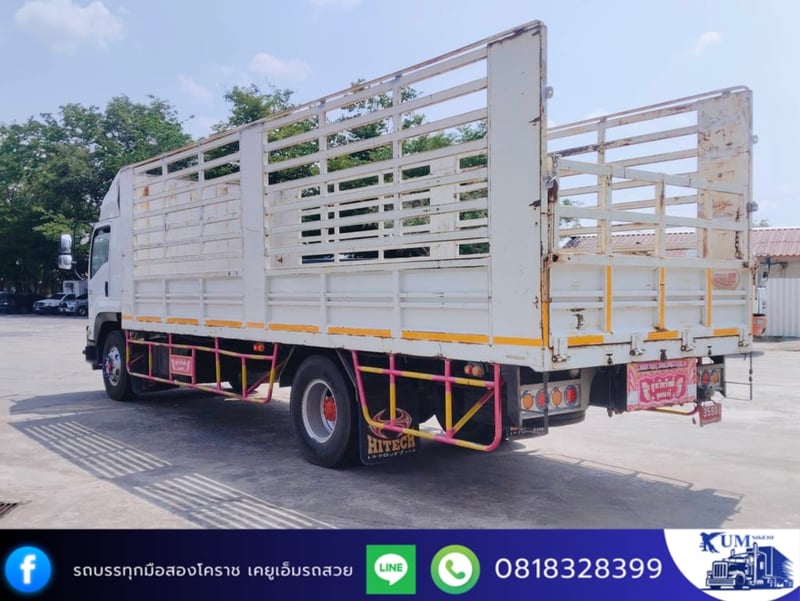 ISUZU FTR 240แรงม้า รถบรรทุก 6ล้อ กระบะคอกสูง ปี2011