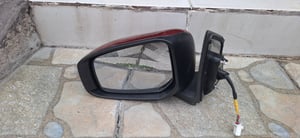 กระจกมองข้าง Mitsubishi มิราจ ข้างซ้ายสีแดง รุ่นสายไฟ5สาย