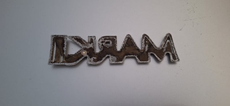 เพลทโลโก้ MARKII สีทอง แท้ ติดท้ายรถ TOYOTA MARKII