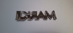 เพลทโลโก้ MARKII สีทอง แท้ ติดท้ายรถ TOYOTA MARKII