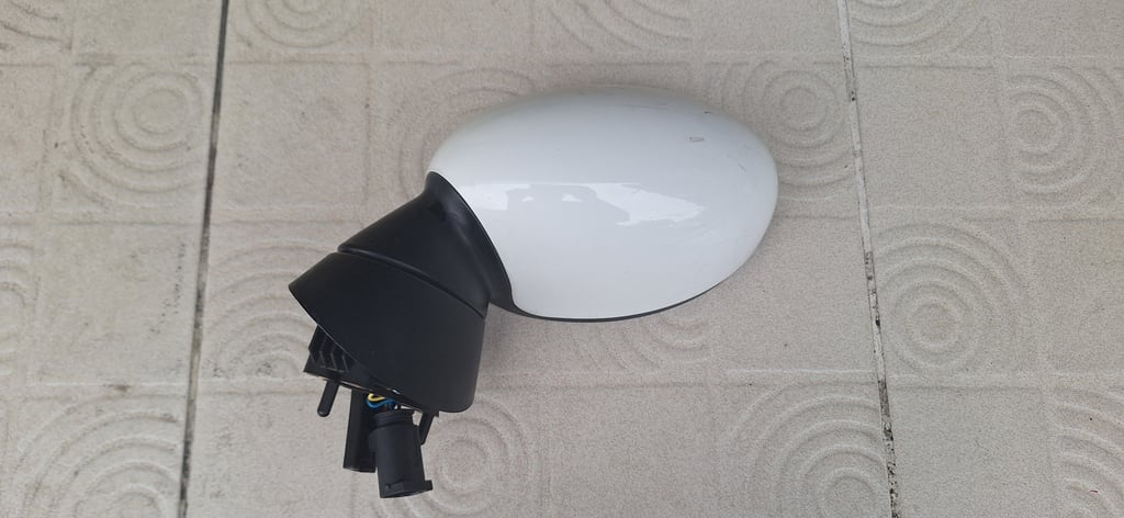 กระจกมองข้าง Mini Cooper R50 แท้ ข้างซ้าย สีขาว