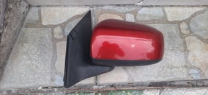 กระจกมองข้าง Mitsubishi มิราจ ข้างซ้ายสีแดง รุ่นสายไฟ5สาย