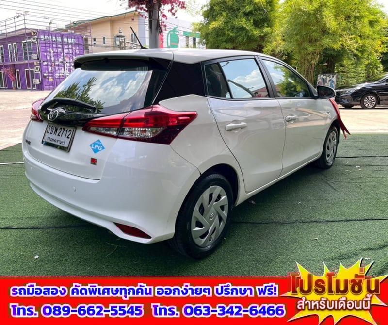 🎯ปี2022 Toyota YARIS 1.2  Entry ✅ไมล์แท้ 132,xxx กม.  💥 เครื่อง เบนซิน+ติดแก็ส LPG 🔥 เกียร์ออโต้