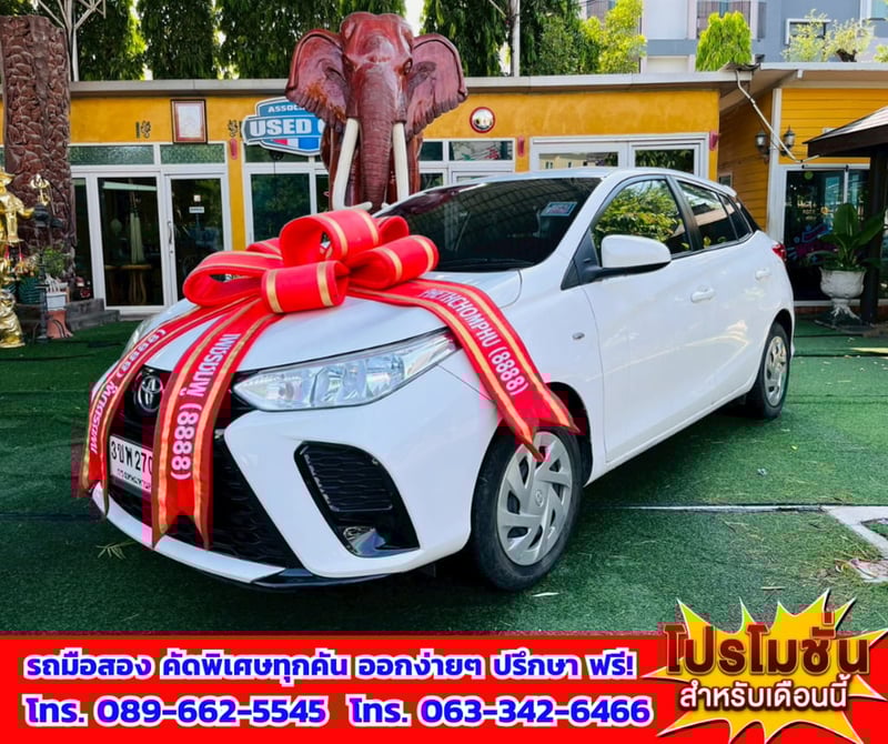 🎯ปี2022 Toyota YARIS 1.2  Entry ✅ไมล์แท้ 102,xxx กม.  💥 เครื่อง เบนซิน+ติดแก็ส LPG 🔥 เกียร์ออโต้