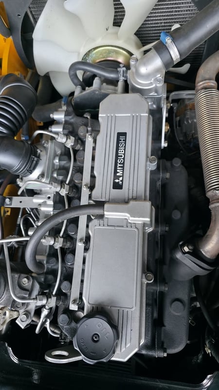 รถโฟล์คลิฟท์มือสอง CATERPILLAR DP25NT with Hinge Fork