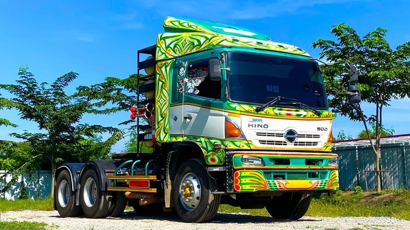 หัวลากก๊าซ cng HINO FM2P 360 แรงม้า ปี 2555